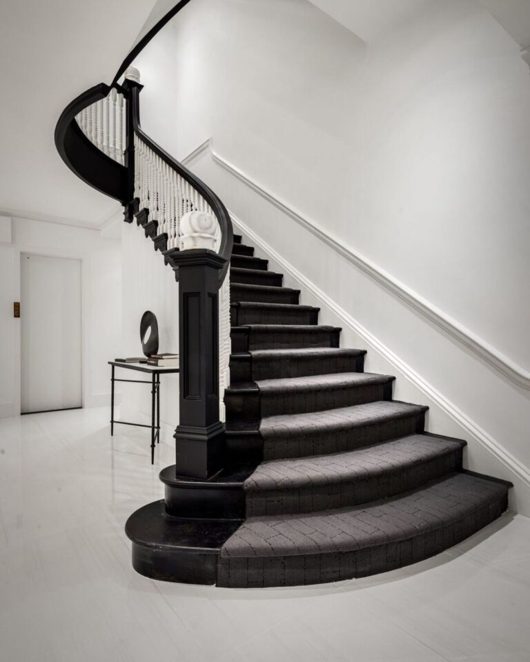 24 Striking Black and White Stair Designs Guaranteed to Wow Your Guests