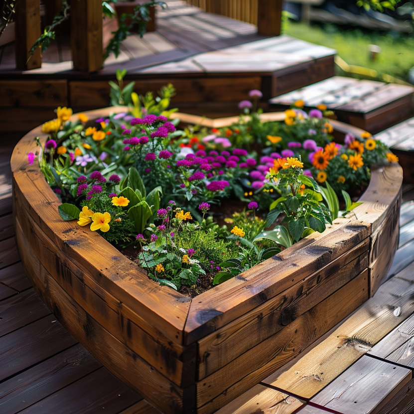 heart shaped raised garden bed