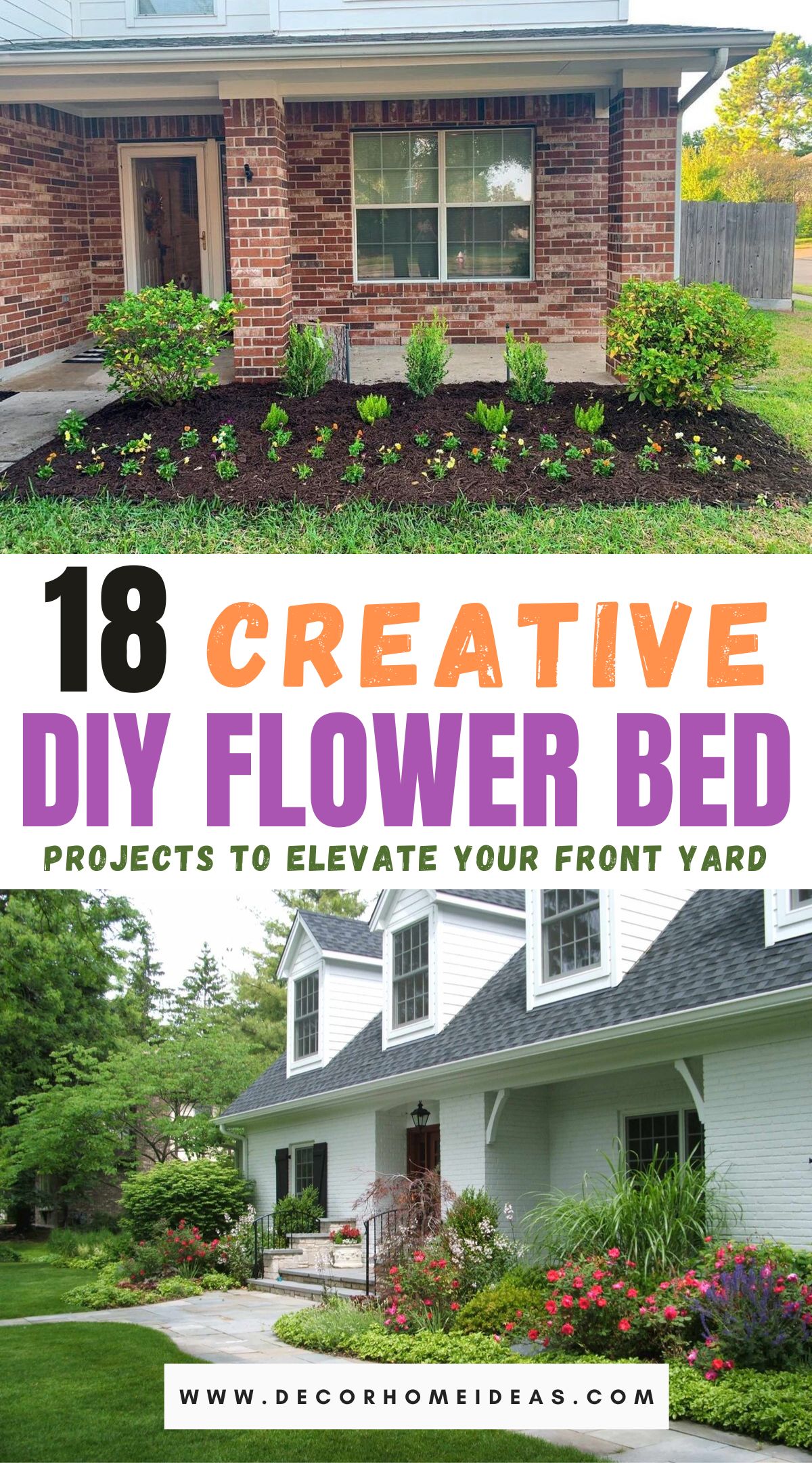 Best Front Yard DIY Flower Bed Ideas