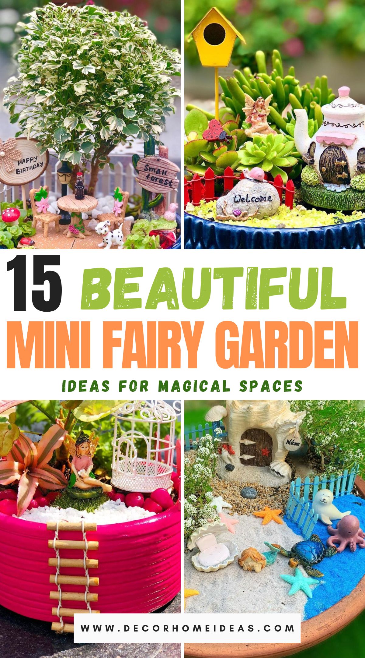 Spark your imagination with these 15 enchanting mini fairy garden ideas. From whimsical landscapes to charming vignettes, discover creative designs that invite a touch of magic into your outdoor space, cultivating a sense of wonder and delight.