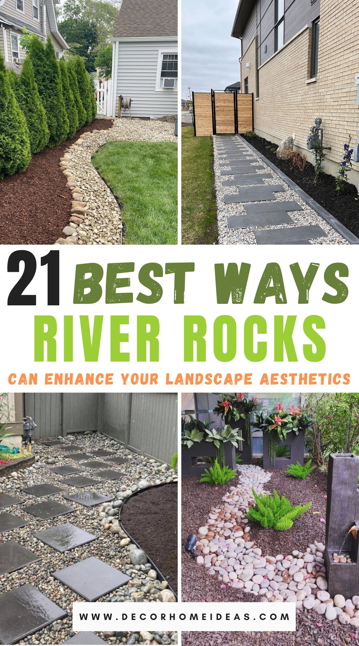 Elevate your outdoor oasis with these 21 river rock landscaping ideas. From pathways to garden borders, these versatile stones add texture, visual interest, and a touch of natural beauty to your outdoor space.