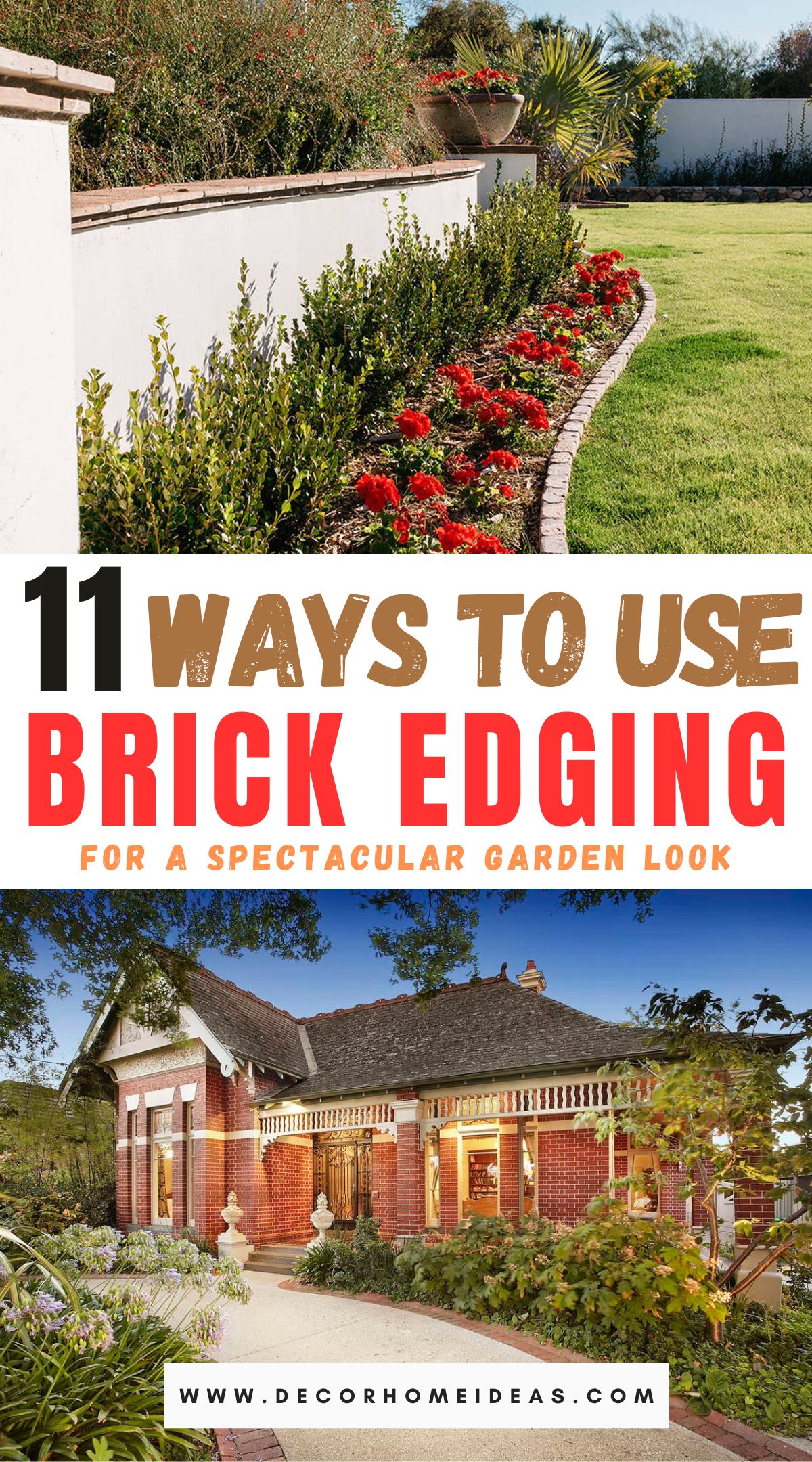 best brick garden edging ideas