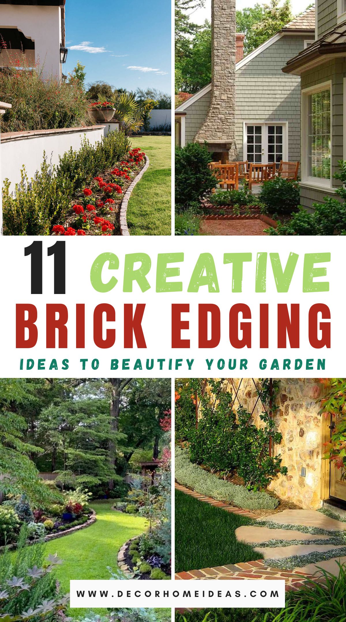 Transform your garden with these 11 stunning brick edging ideas, adding timeless charm and structure to your outdoor space. From classic straight lines to intricate patterns, discover how brick edging can elevate your garden design.