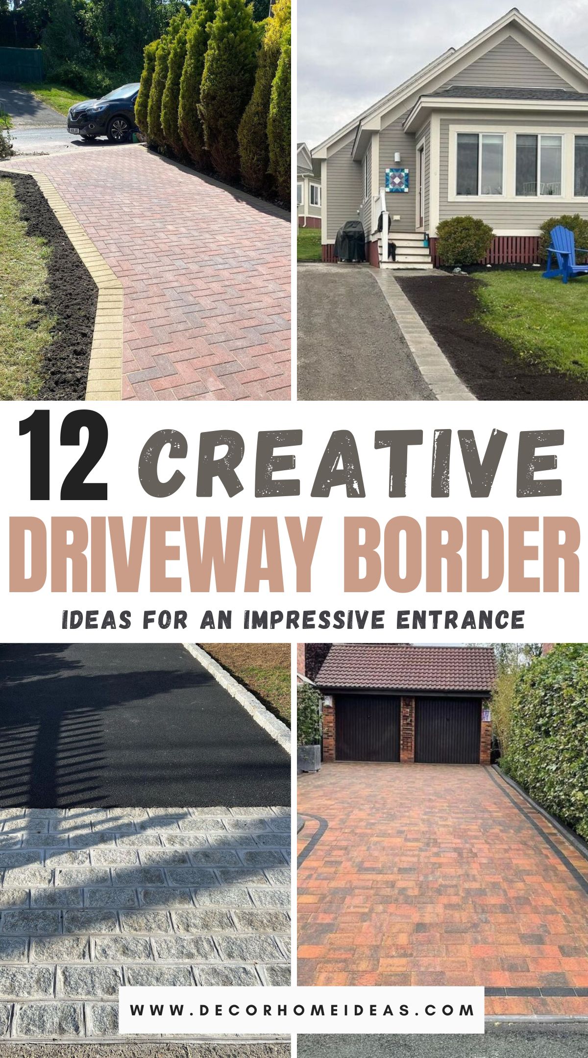 Transform your home's curb appeal with these 12 stunning driveway border ideas. From classic cobblestone to modern pavers, discover creative ways to elevate your driveway and make a lasting impression.