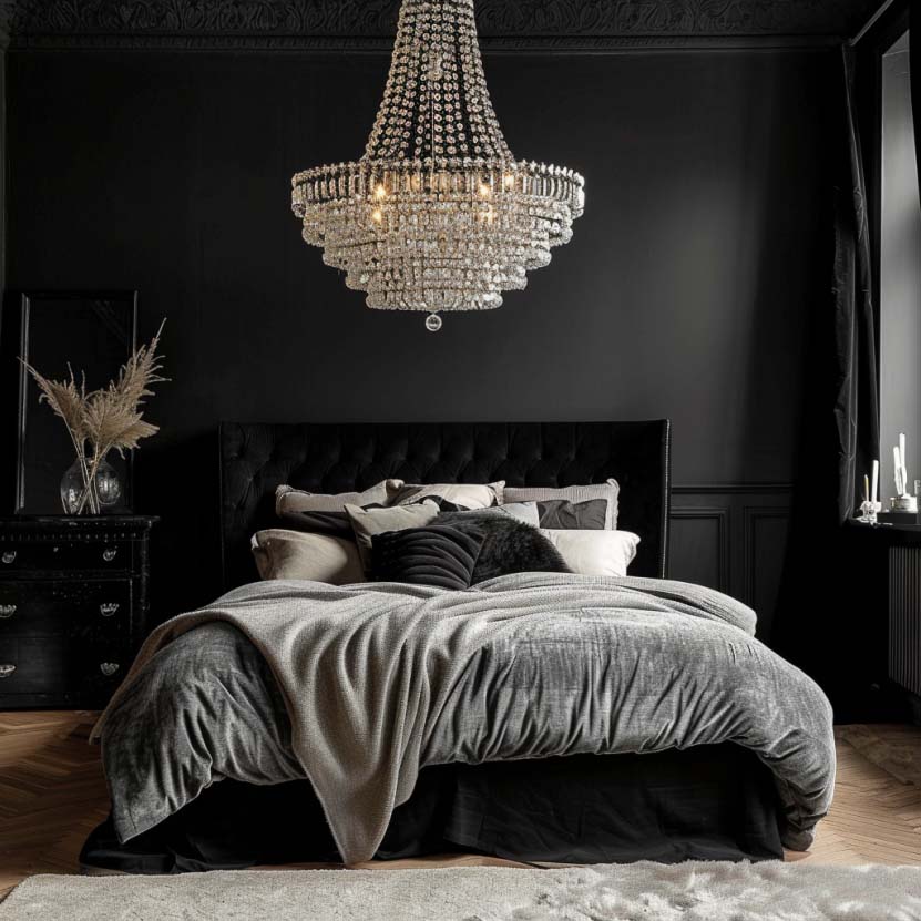 black bedroom