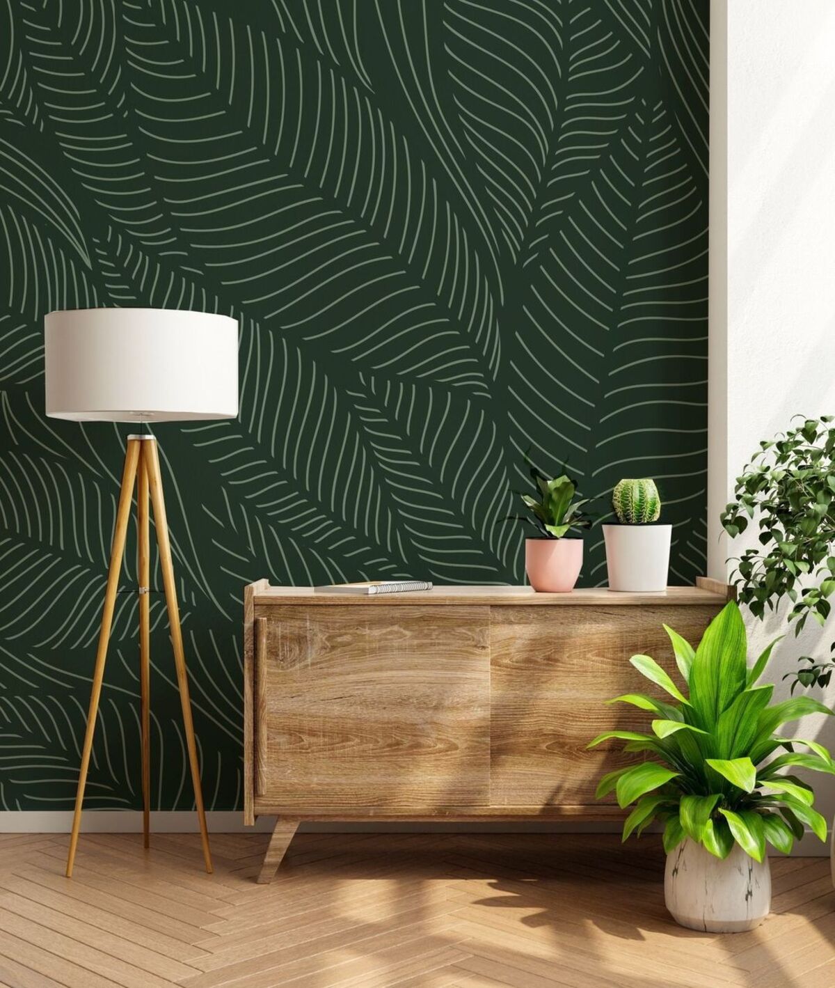 dark green accent wall 9