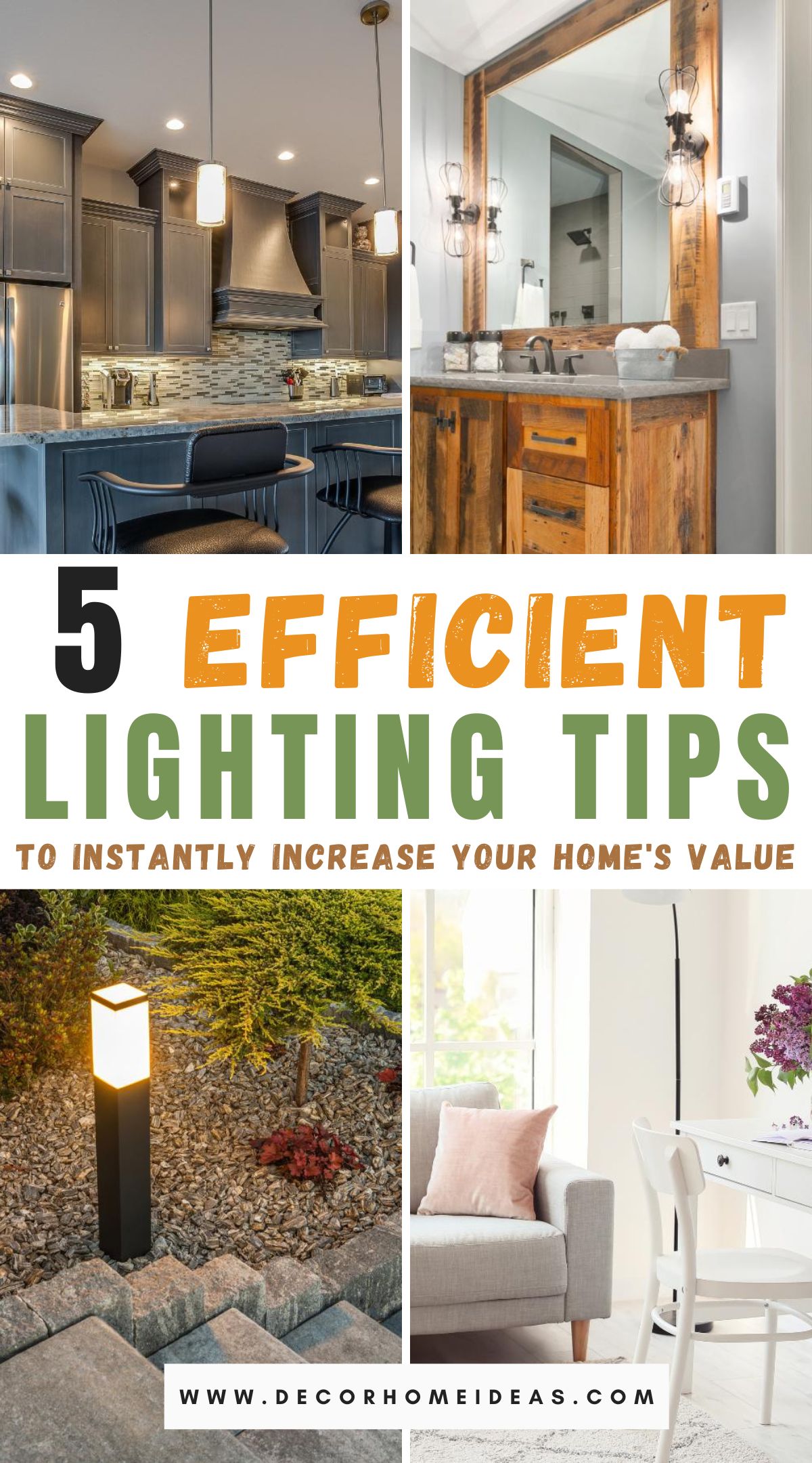 Boost your home's value with these 5 efficient lighting tips. From strategic placement to energy-efficient fixtures, illuminate your space to create a welcoming ambiance and enhance its overall appeal.