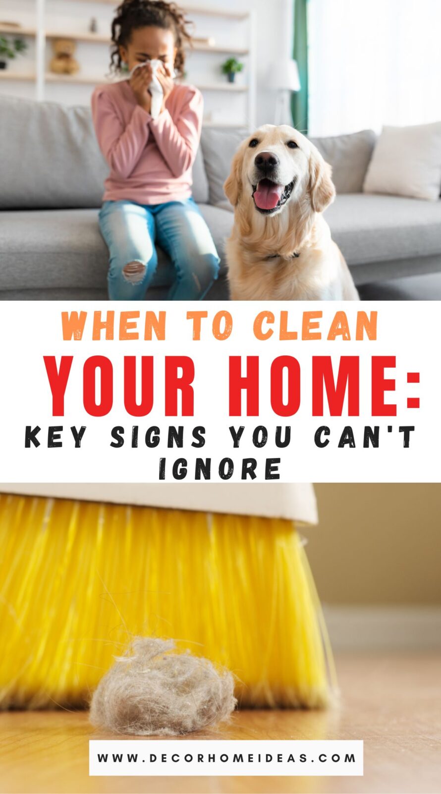 Discover the key signs that indicate it's time to clean your home. From lingering odors to dusty surfaces, learn when to tackle household chores for a fresh and inviting living space.