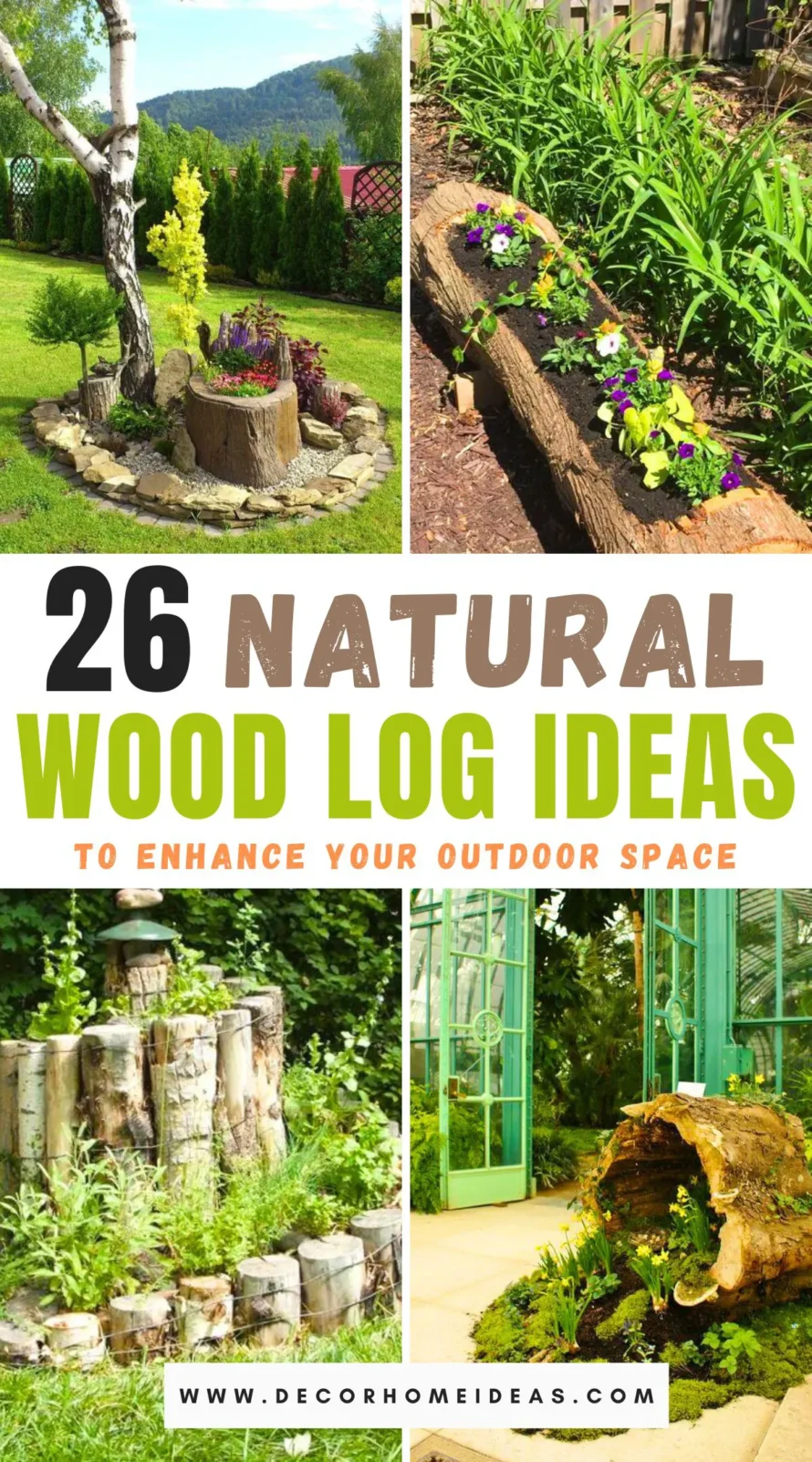 Discover 26 creative ways to repurpose wood logs in your garden! From rustic planters to charming garden benches, these DIY projects will inspire your next outdoor creation.