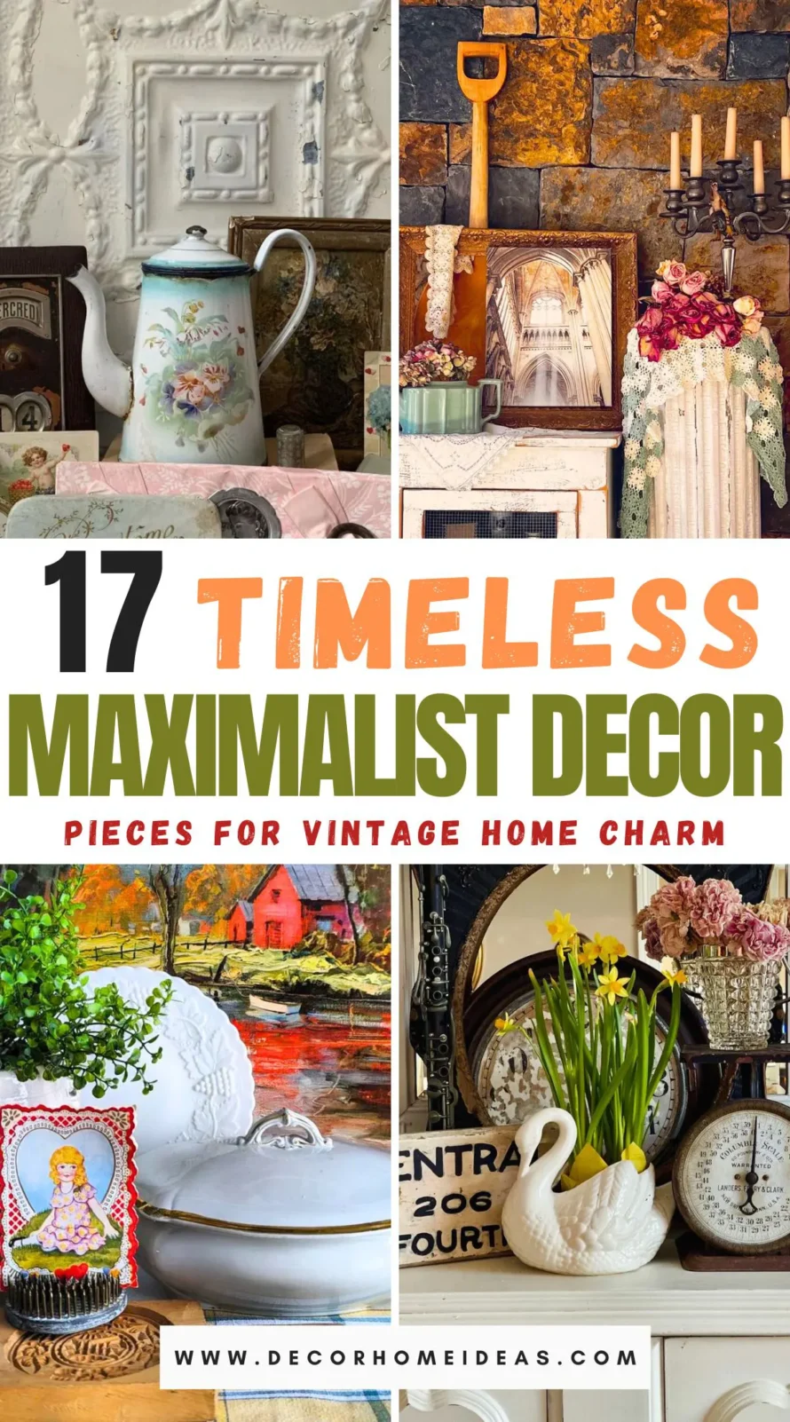 Discover 17 timeless maximalist decor pieces that infuse a vintage charm into your home. From ornate mirrors to eclectic rugs, these statement pieces add character and personality to any space, embracing bold patterns, rich textures, and vibrant colors for a truly unique aesthetic.