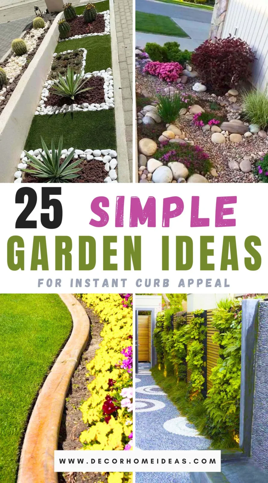Discover 25 easy, stylish garden makeover ideas that boost curb appeal. Transform your front yard into a captivating oasis that turns heads!