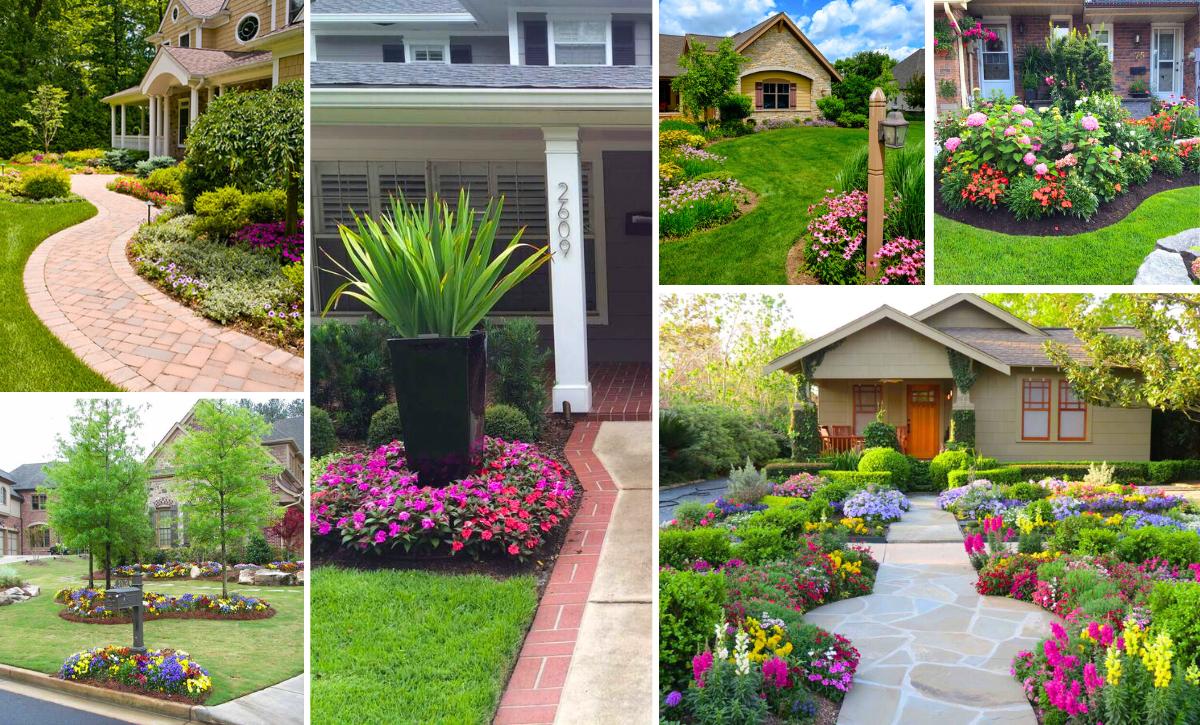 23 Stunning Front Yard Flower Bed Ideas for Curb Appeal