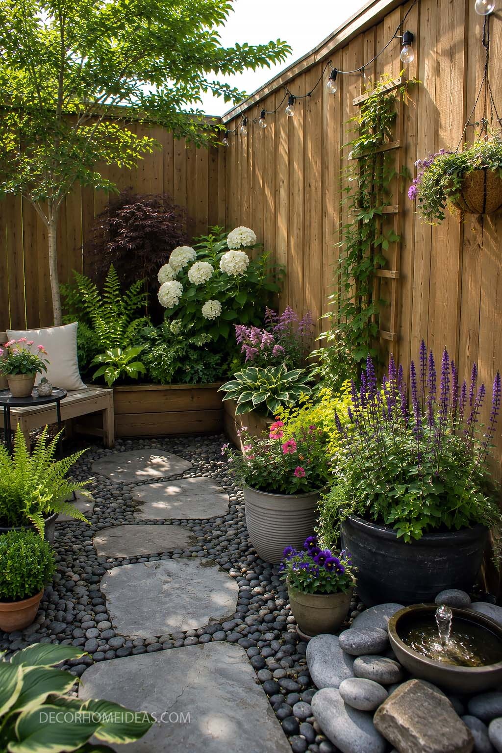 Cozy Small Backyard Garden Corner