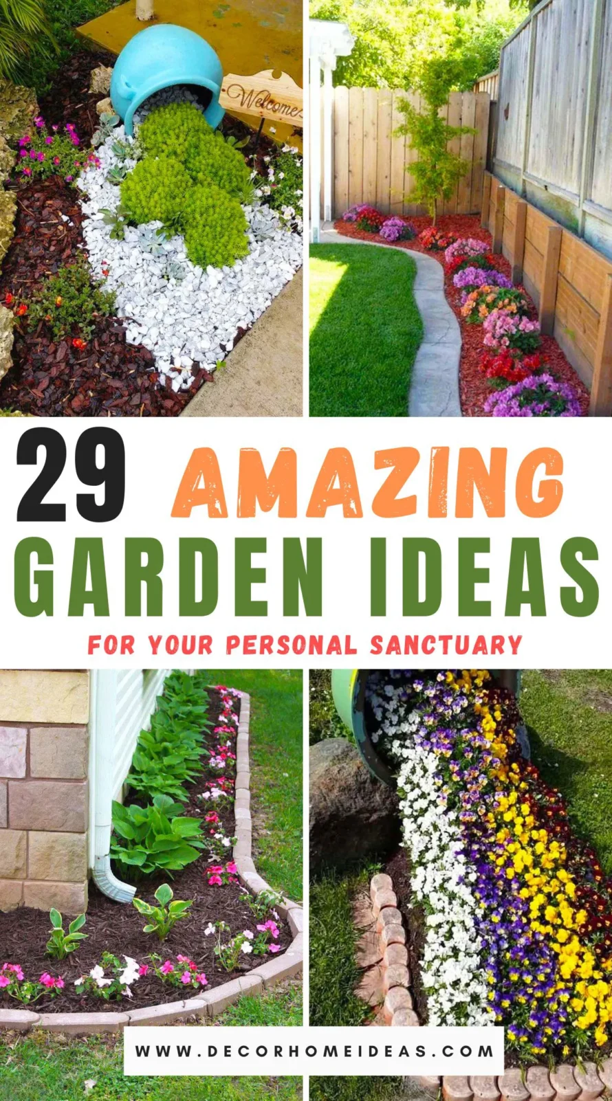 Explore 29 eye-catching garden projects to transform your outdoor space into a personal sanctuary. From tranquil water features to vibrant flower beds, these ideas are designed to inspire and refresh. See how simple additions can create a haven right in your backyard.
