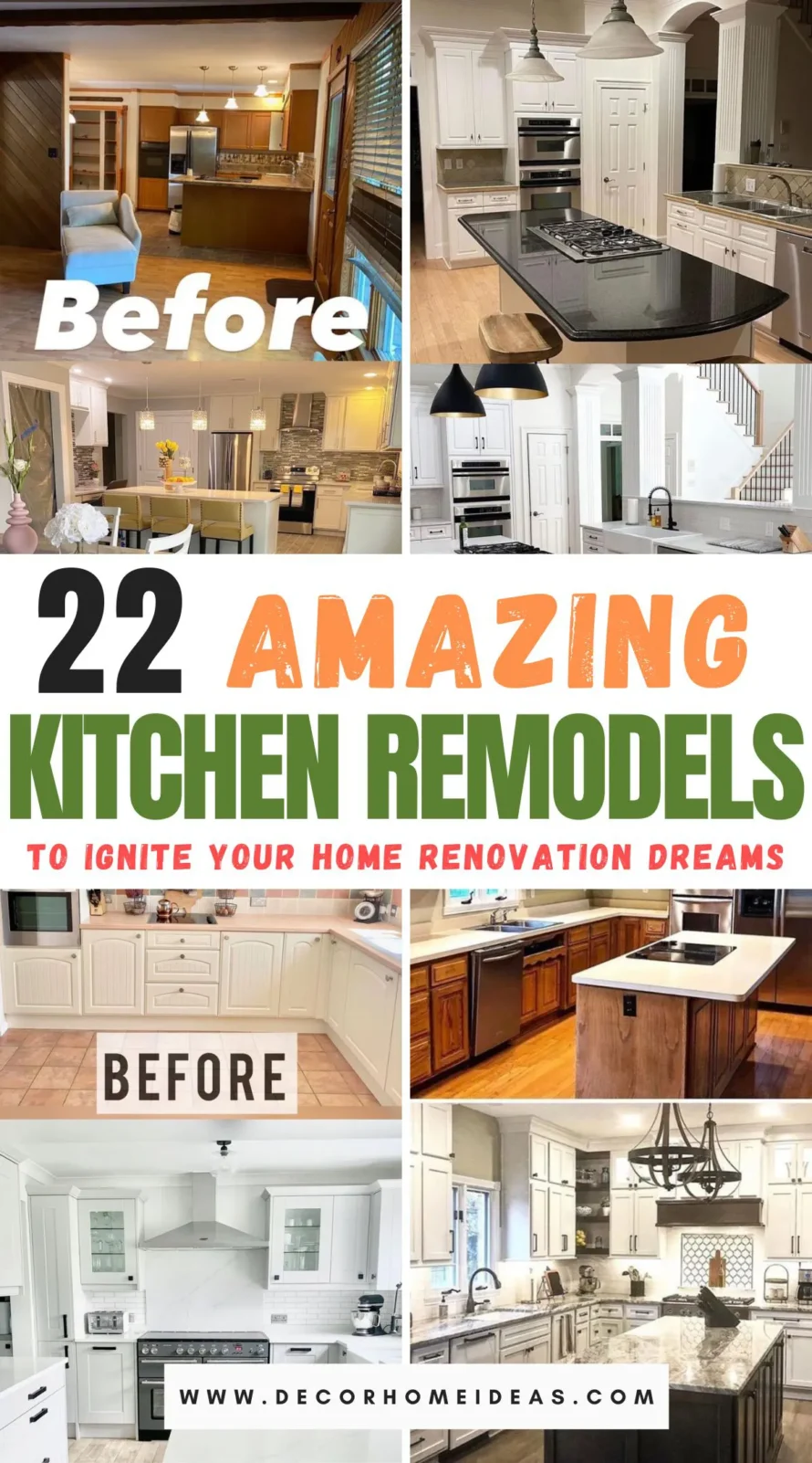 Discover 22 stunning kitchen makeovers that will inspire your next home renovation. From small tweaks to major overhauls, see how these transformations bring new life to old spaces. Dive in and ignite your imagination!