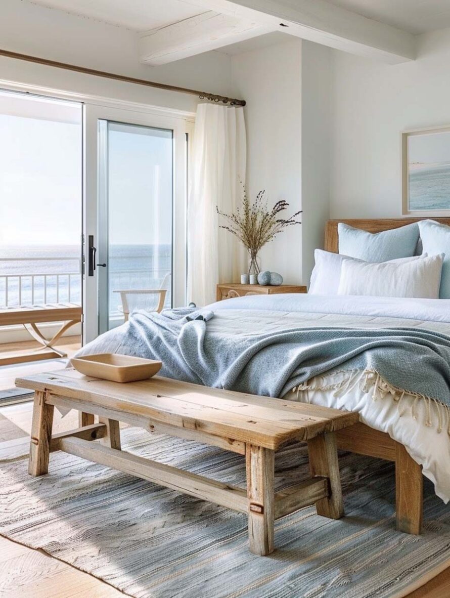 34 Gorgeous Master Beach Bedroom Ideas for a Serene Seaside Haven