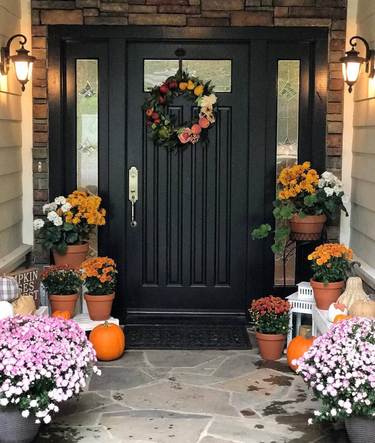 gorgeous mums front porch fall 10