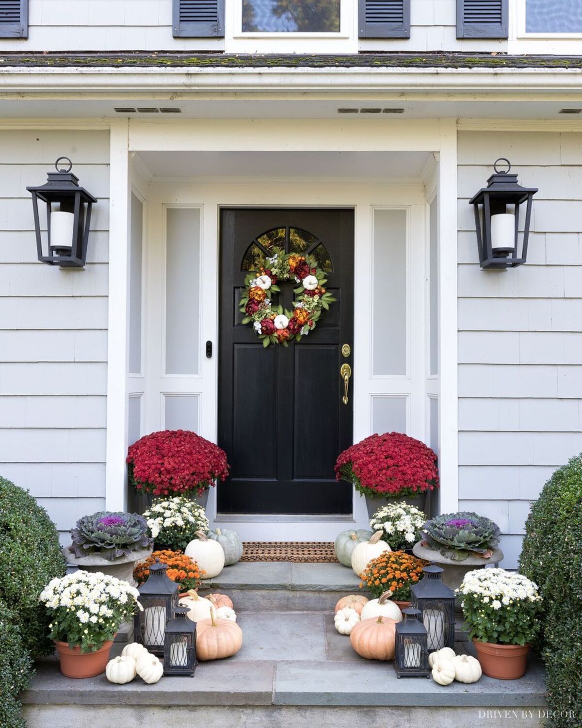 gorgeous mums front porch fall 2
