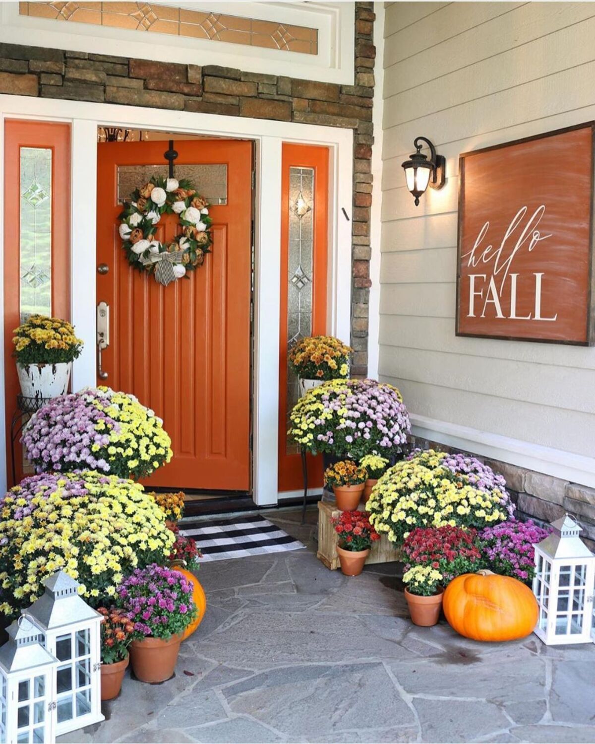 gorgeous mums front porch fall 4