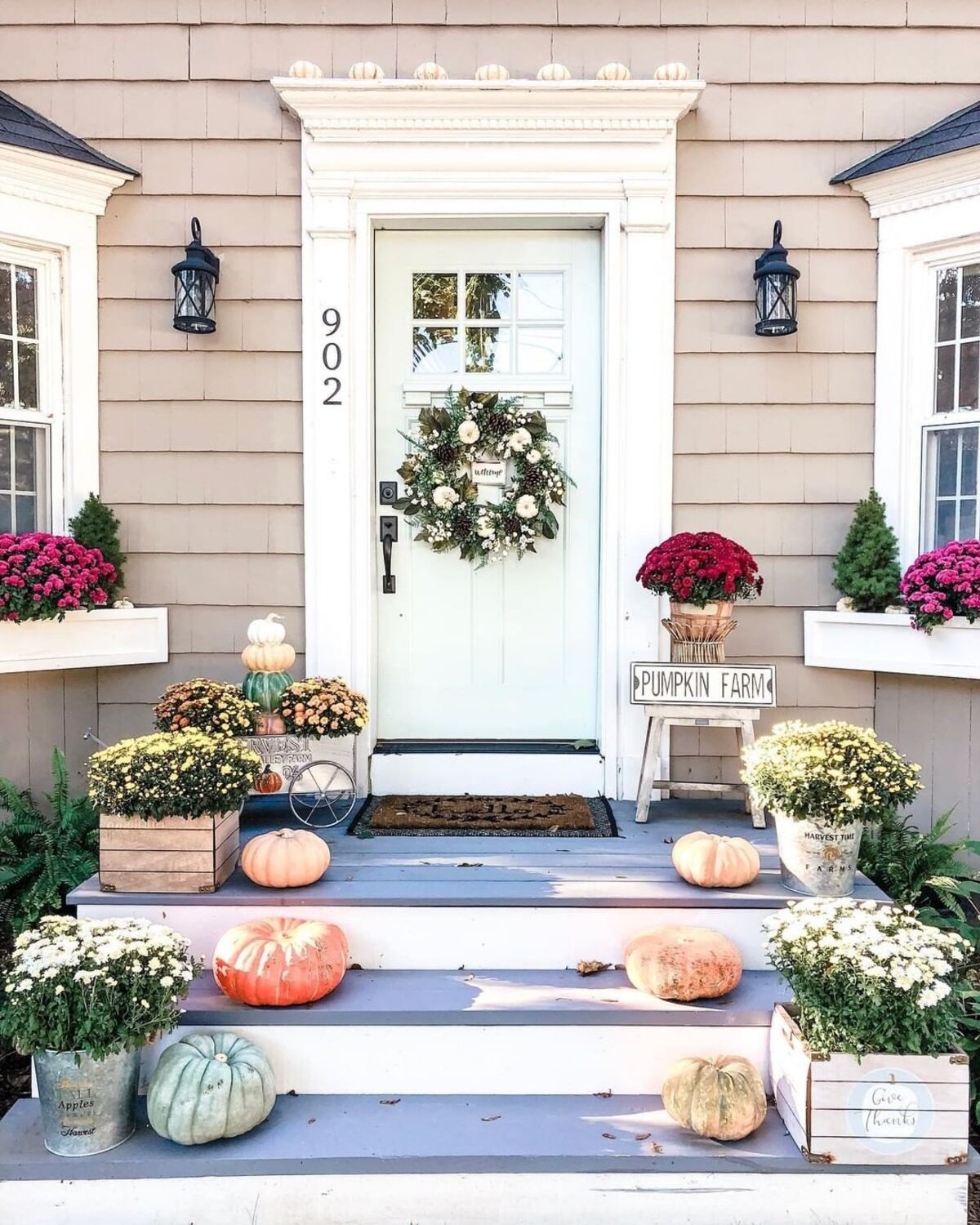 gorgeous mums front porch fall 8
