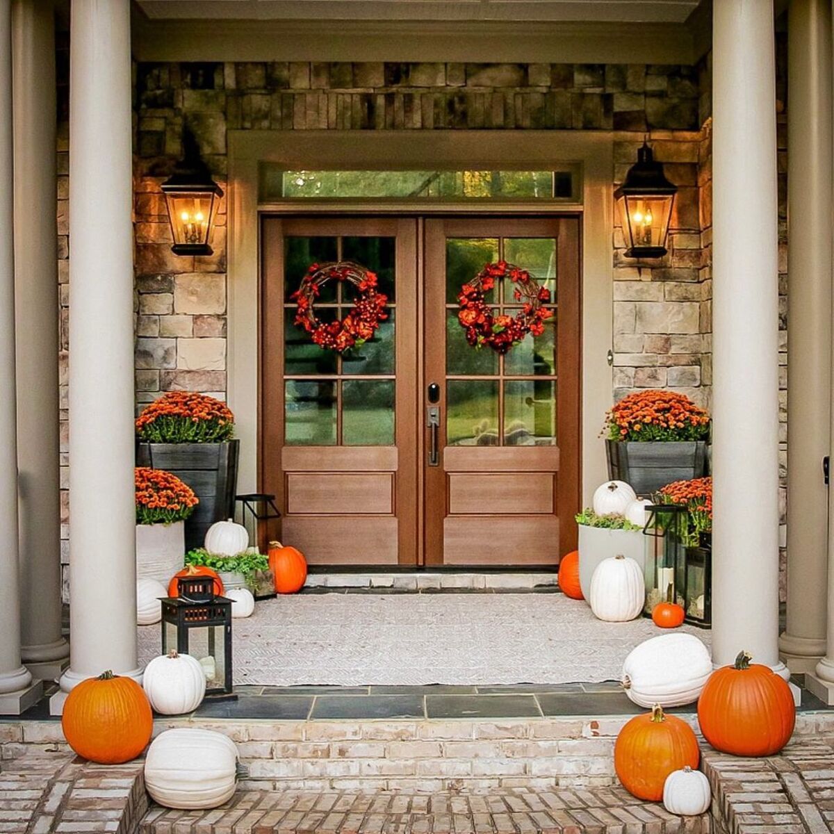 gorgeous mums front porch fall 9