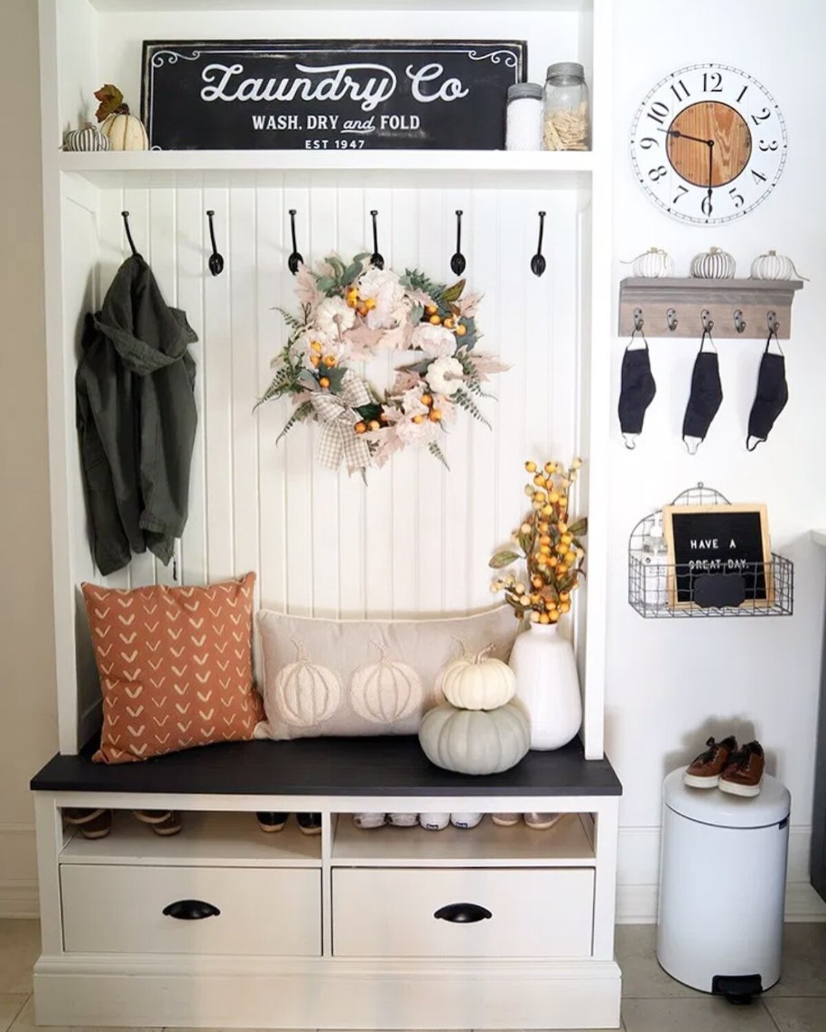 ideas for a stylish and functional mudroom in fall 17