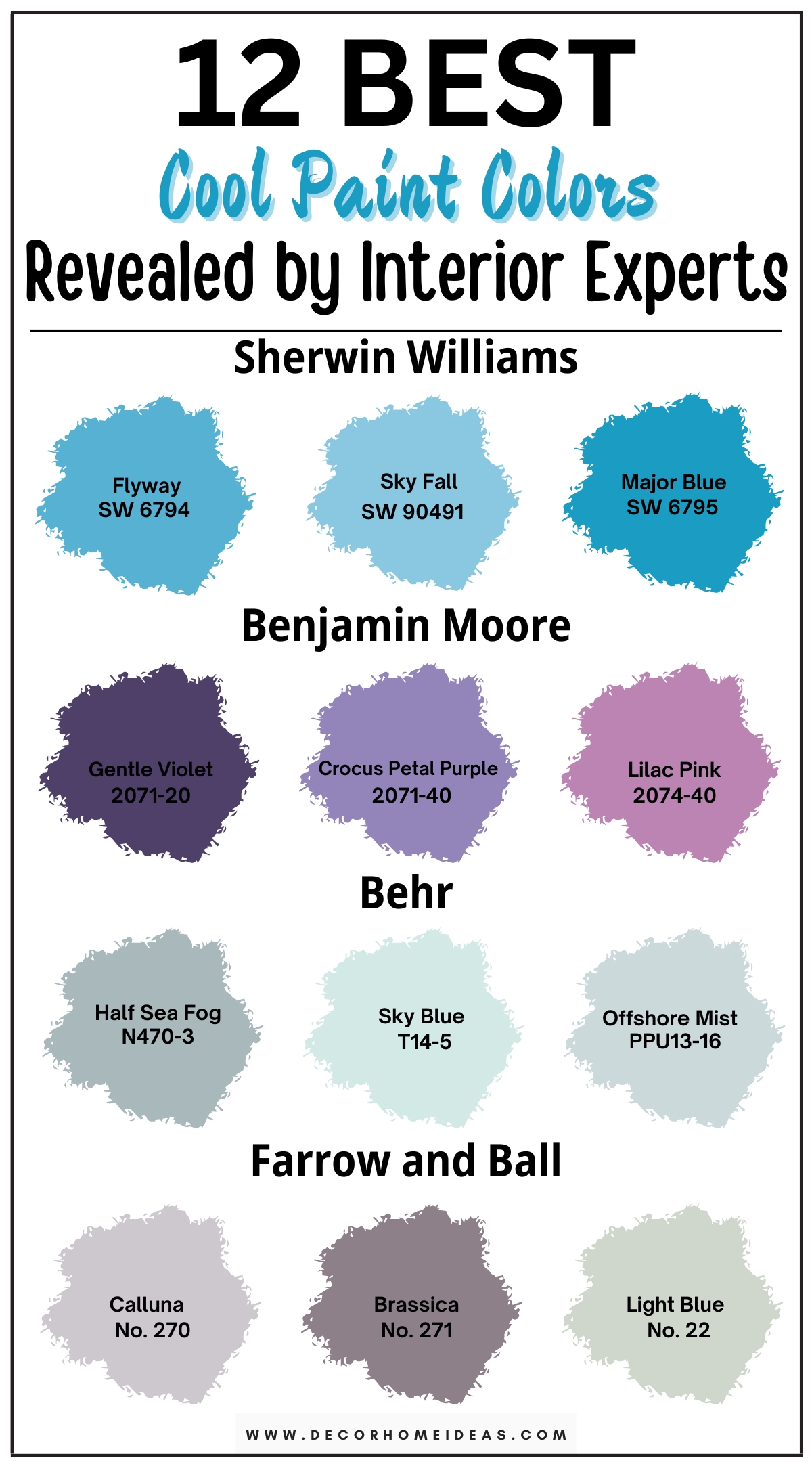 Discover 12 cool paint colors perfect for a refreshing home makeover. These soothing shades, ranging from serene blues and soft greens to crisp grays, bring a calm and airy feel to any space. Whether you’re aiming for a modern, minimalist look or a tranquil, coastal vibe, explore designer-recommended hues that add a crisp, clean atmosphere. Ideal for bedrooms, bathrooms, or living rooms, these cool paint colors provide the perfect backdrop for a peaceful and refreshing home transformation.