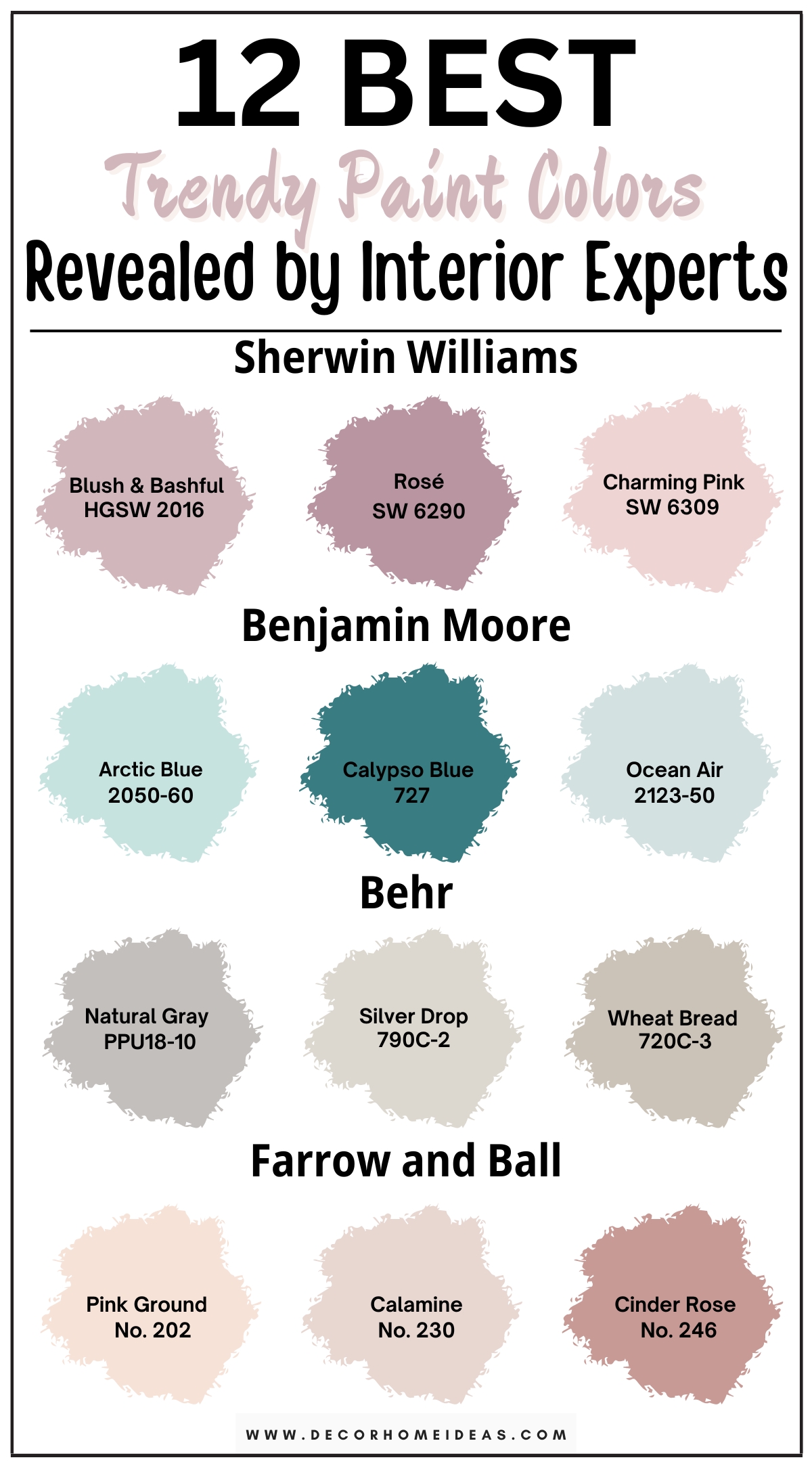 Discover 12 trendy paint colors that can completely transform your space. From soft pastels and rich jewel tones to warm earth shades and modern neutrals, these designer-recommended hues bring fresh energy and style to any room. Whether you’re looking to update your living room, bedroom, or kitchen, these on-trend paint colors offer a perfect balance of sophistication and contemporary flair. Elevate your home’s aesthetic with these must-try colors and create a space that feels both stylish and inviting.