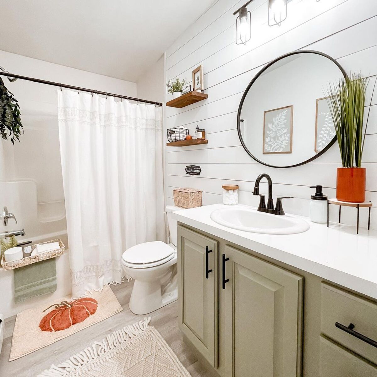 fall bathroom decor ideas 11