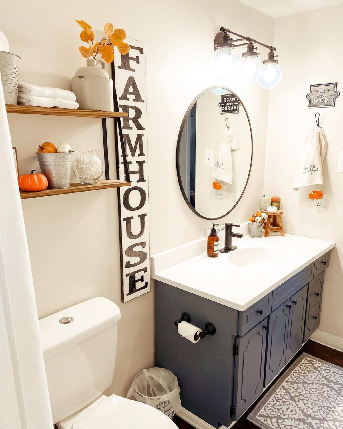 fall bathroom decor ideas 15