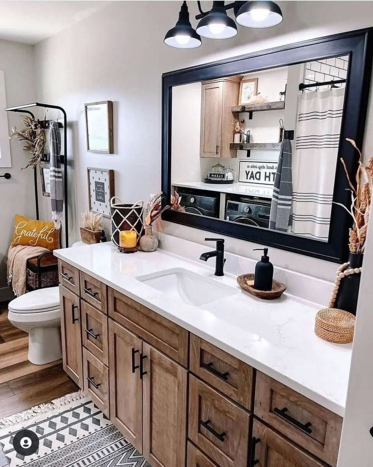 fall bathroom decor ideas 16
