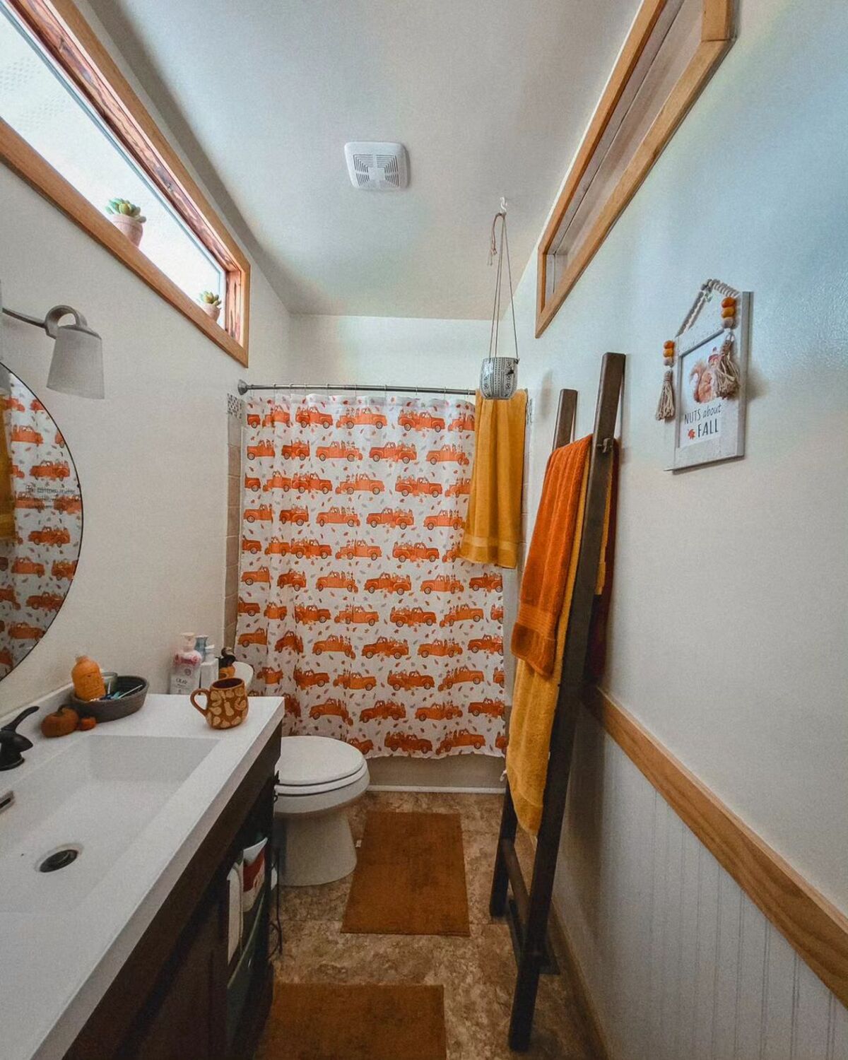 fall bathroom decor ideas 18