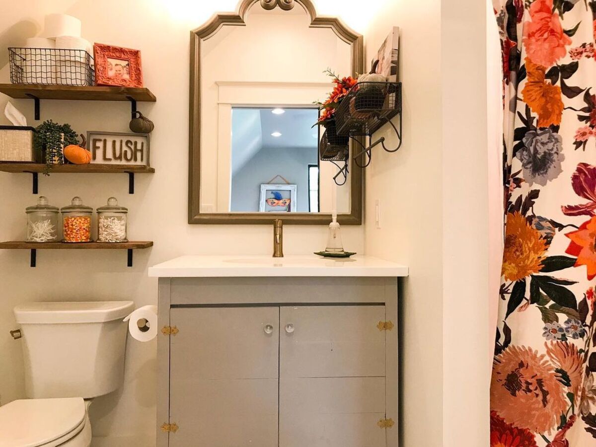 fall bathroom decor ideas 22