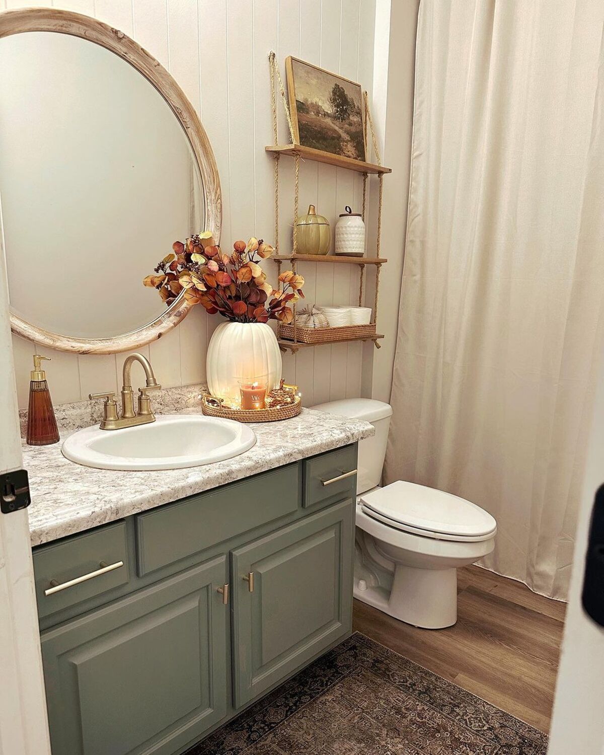 fall bathroom decor ideas 4