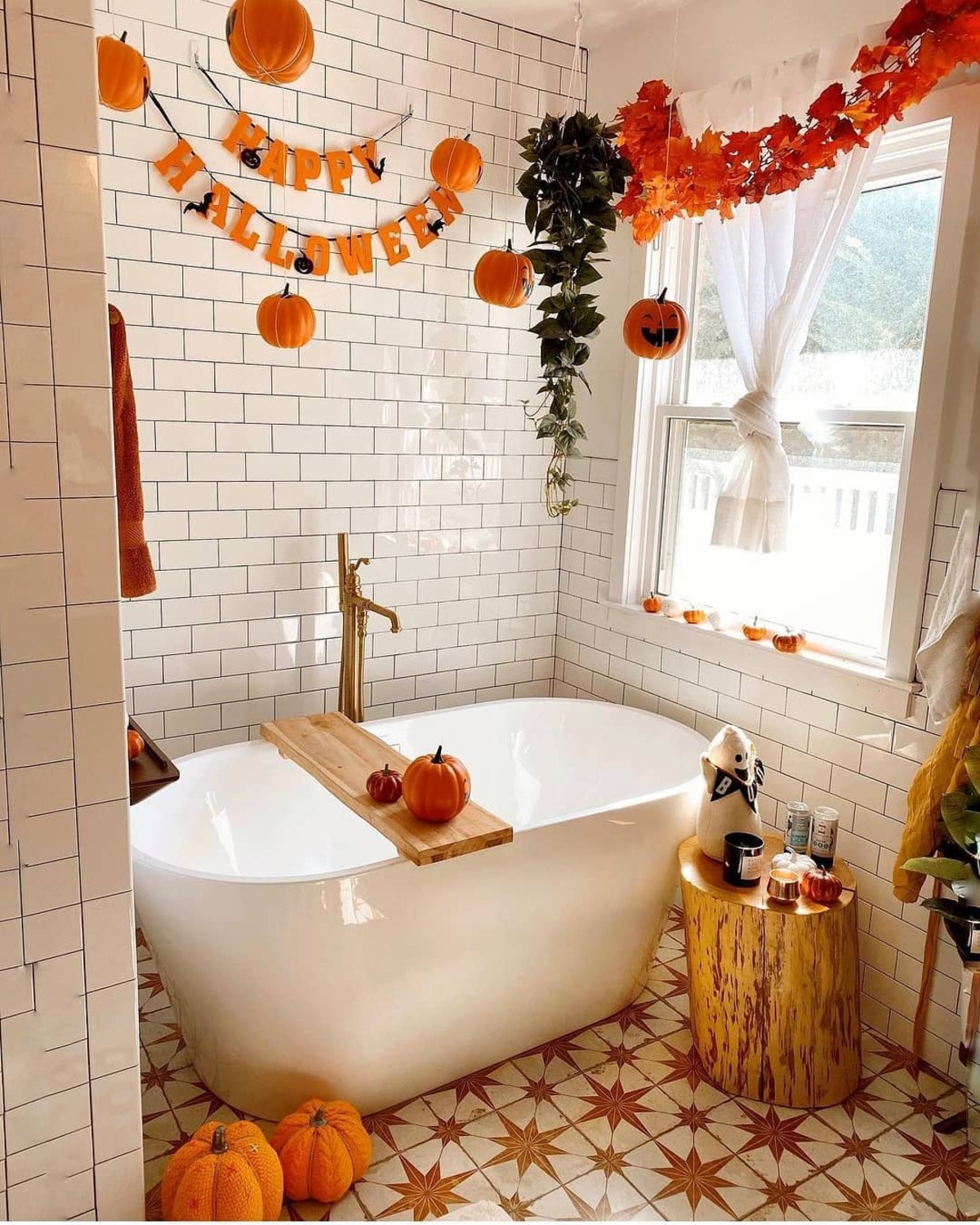 fall bathroom decor ideas 8
