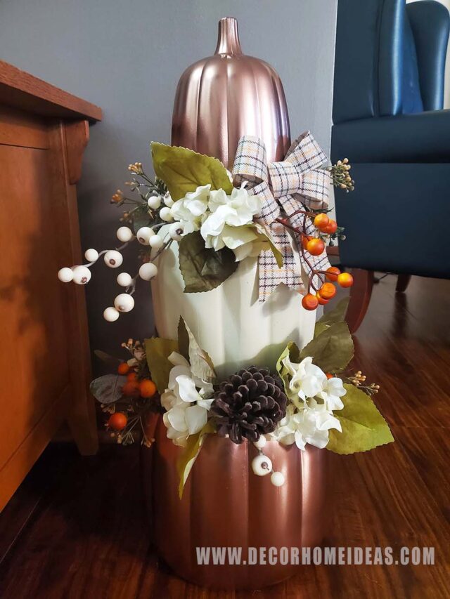 29 Cheap Stacked Pumpkins Ideas That Are Incredibly Easy to Make