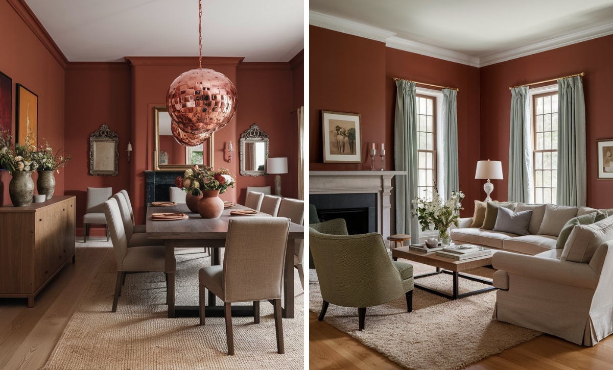 6 Warm Brick Red Paint Colors by Behr