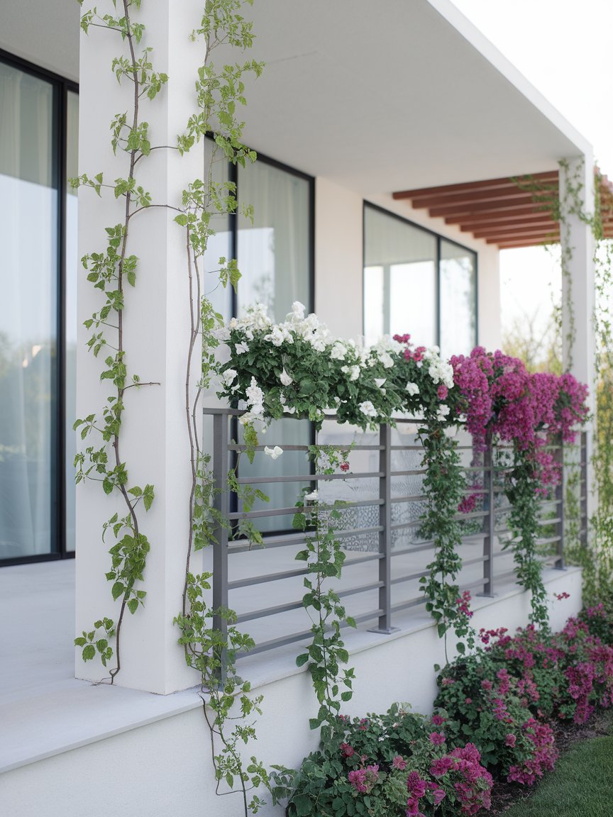 climbing flowers porch 1