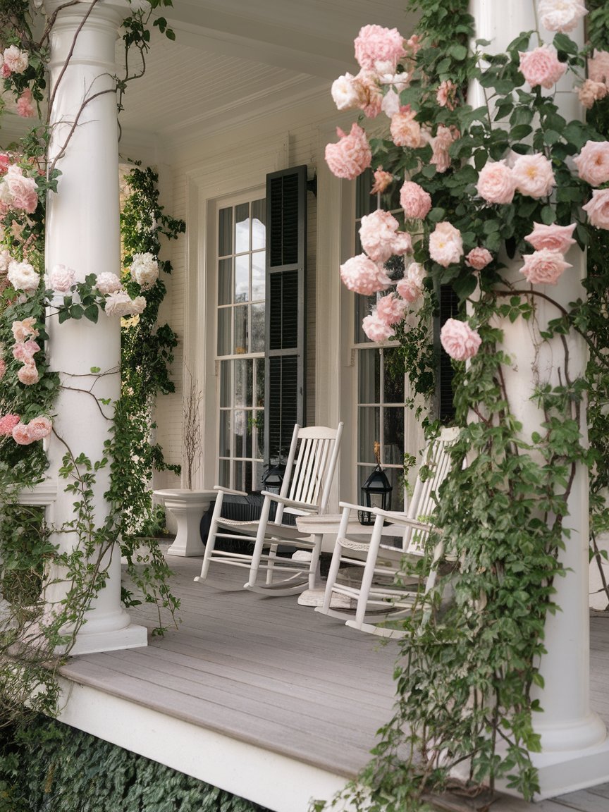 climbing flowers porch 10