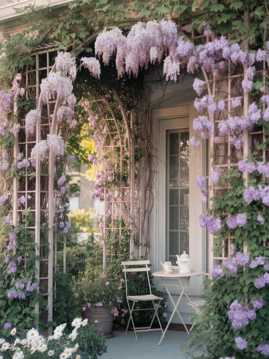 climbing flowers porch 15