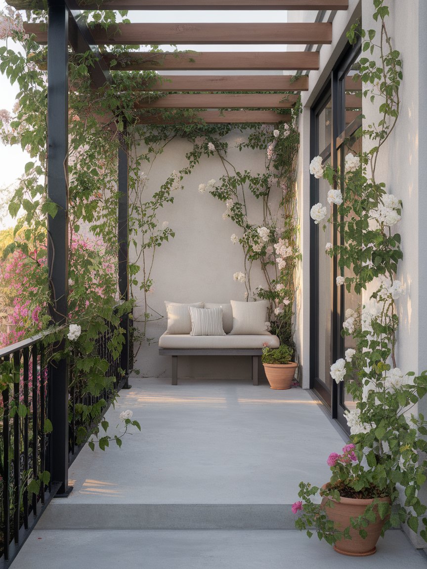 climbing flowers porch 17