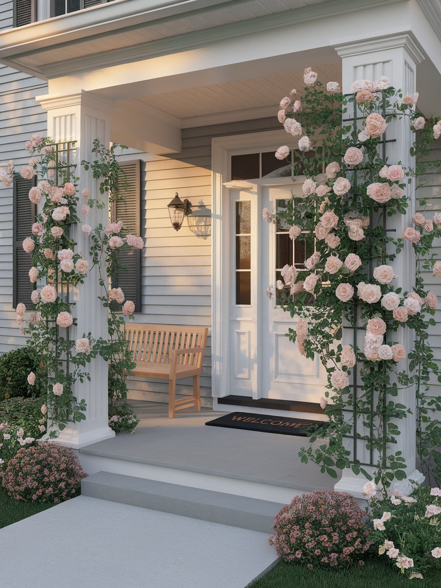 climbing flowers porch 3