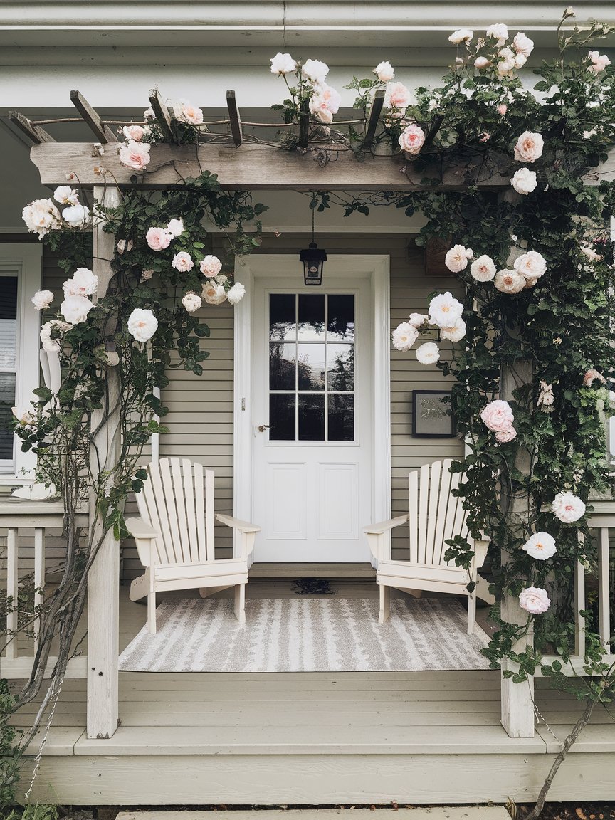 climbing flowers porch 5