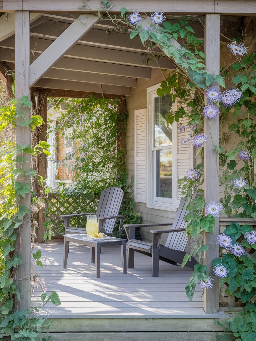 climbing flowers porch 8