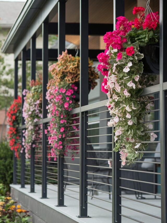 25 Amazing Front Porch Flower Arrangements for Your Railings