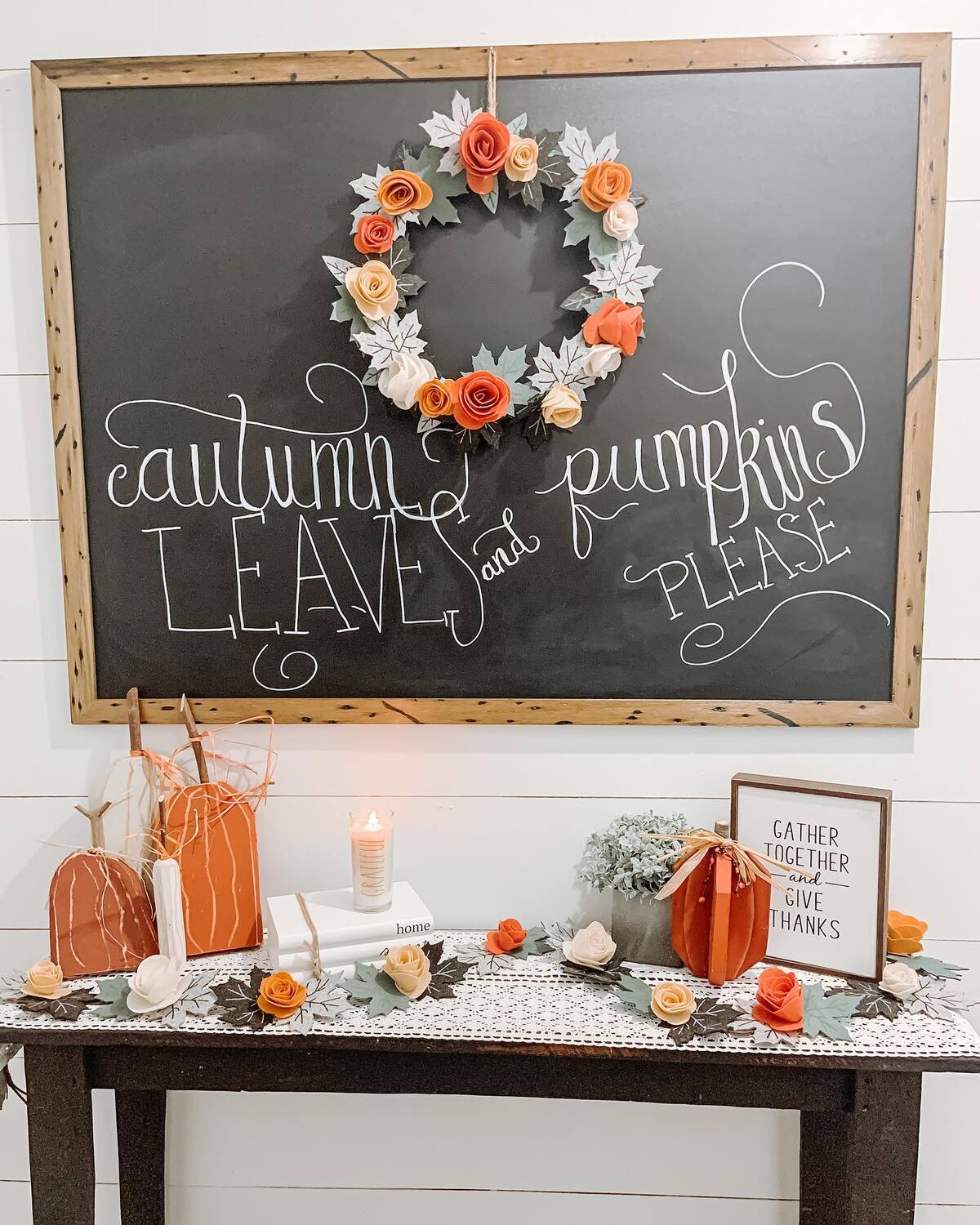 creative fall chalkboard ideas to decorate home 25