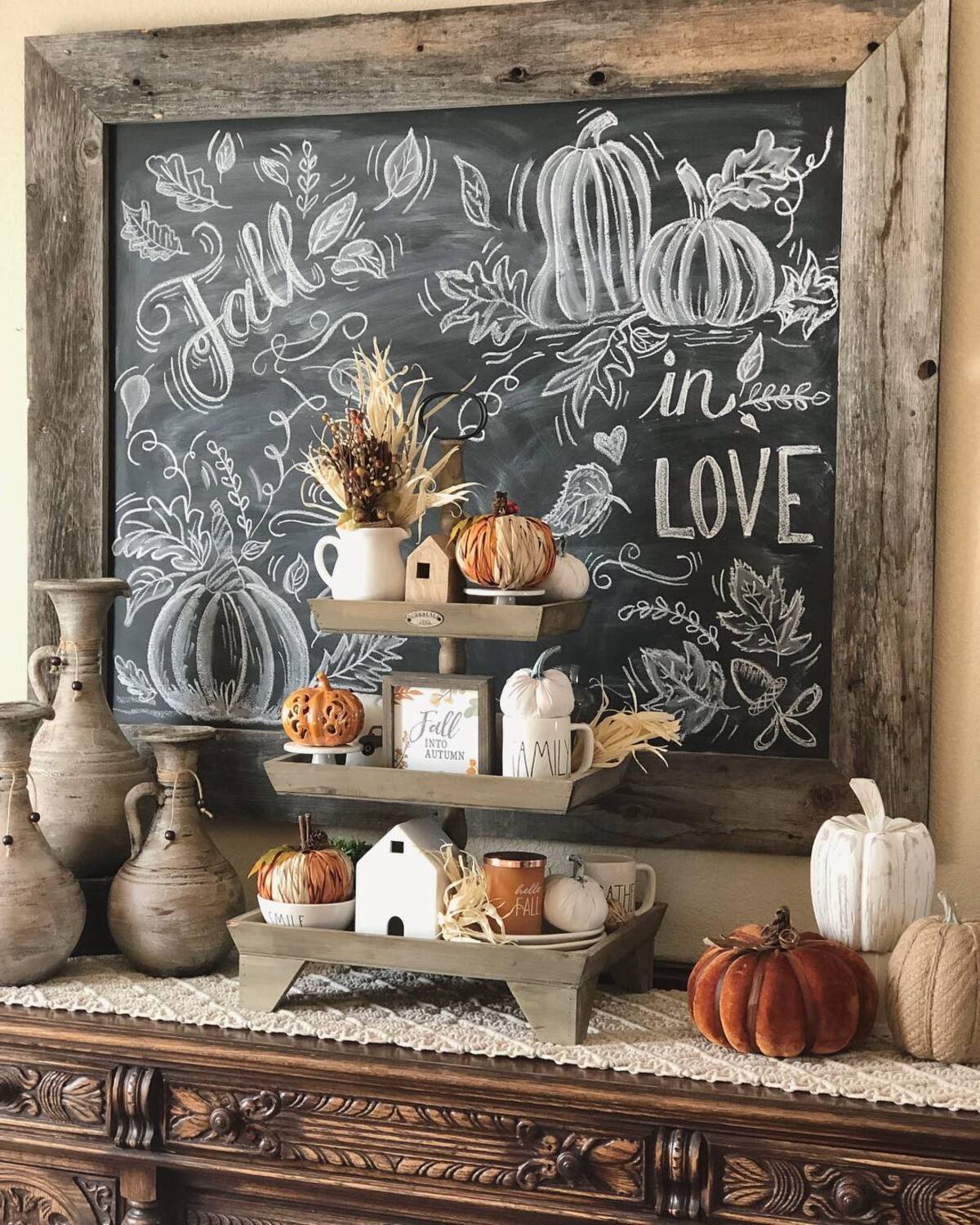 creative fall chalkboard ideas to decorate home 7