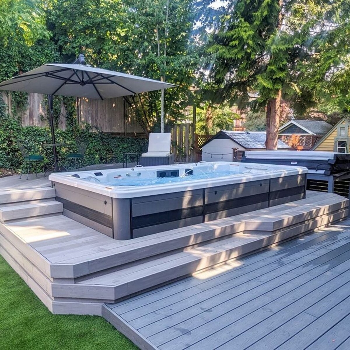 creative pool deck and bar ideas for above ground pool 10