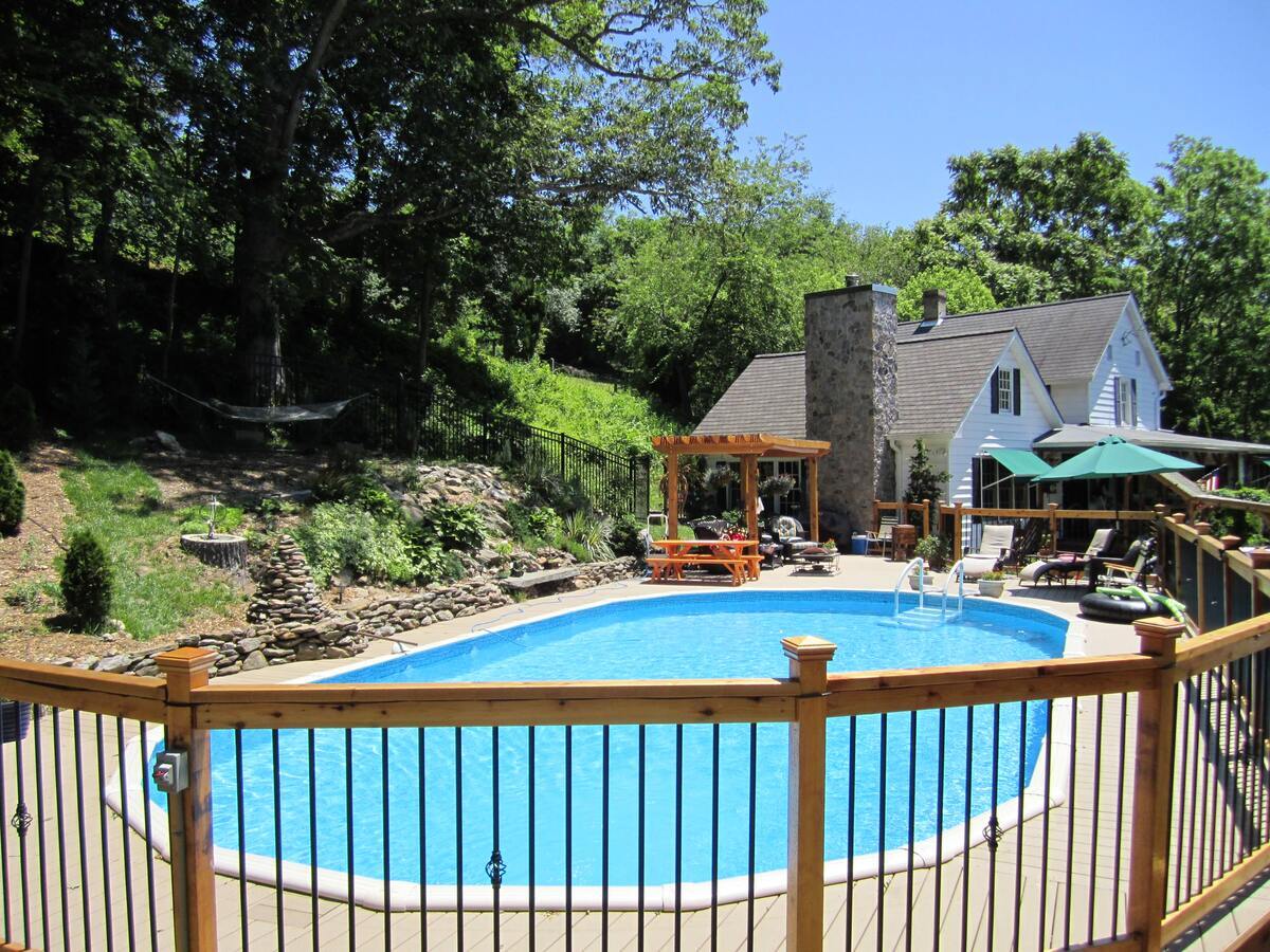 creative pool deck and bar ideas for above ground pool 15