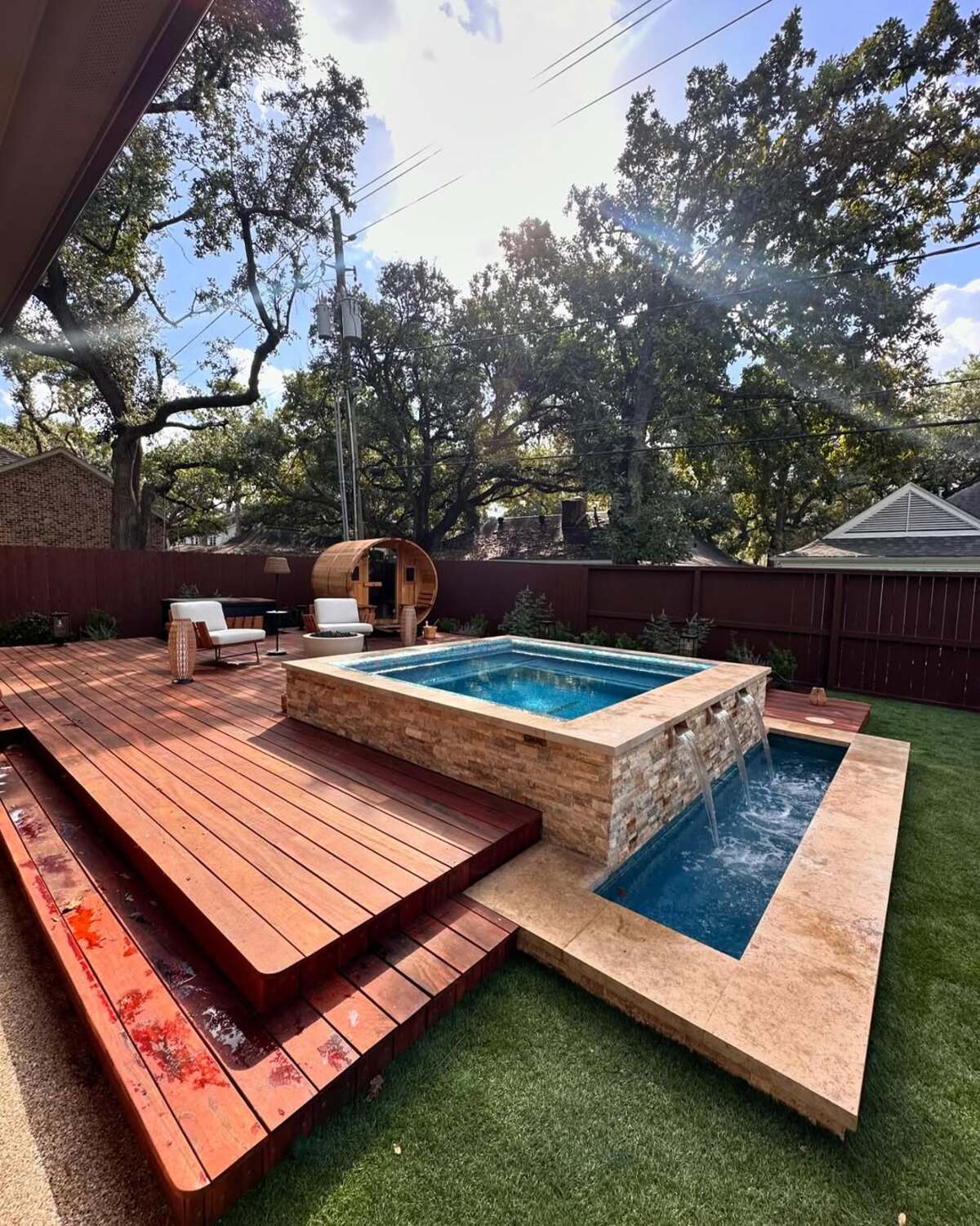creative pool deck and bar ideas for above ground pool 18